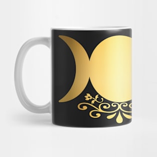 Gold Triple Goddess Moon Mug